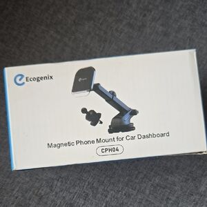 Black Magnetic Phone Mount for Car Dashboard